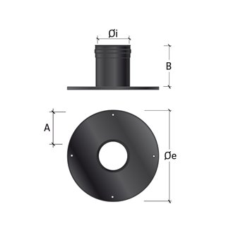 Kit-8Tmm (Pour les conduits de Ø 80 à Ø 250 mm ) - spécial poêle à pellets