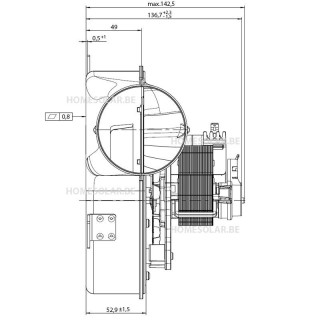 Ventilateur extracteur de fumé Poêle à pellet (granulés)