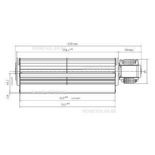 Ventilateur tangentiel 33W...