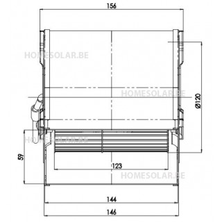Ventilateur centrifuge TRIAL CAD12R-001 Poêle à pellet (granulés)