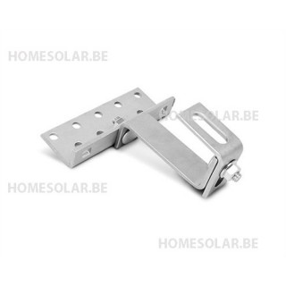 Crochet tuile double réglable inox 140x56x35