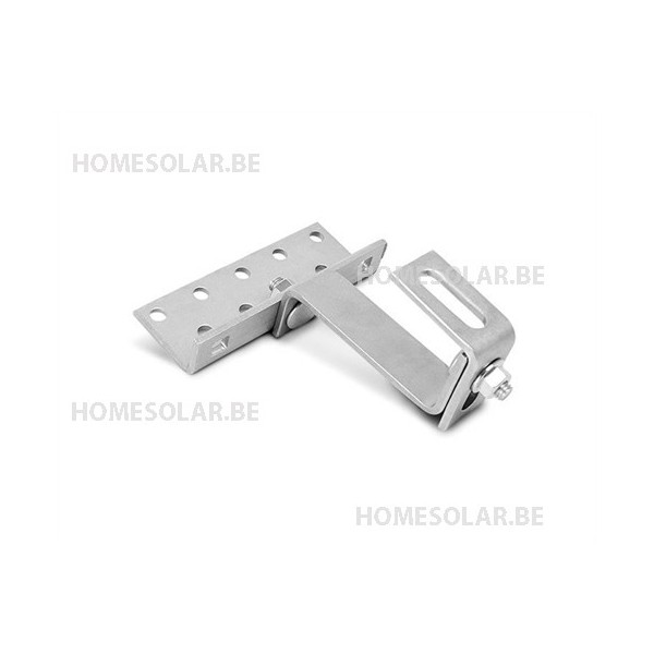 Crochet tuile double réglable inox 140x56x35