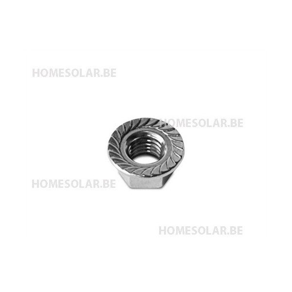 Ecrou hexagonale DIN6923 - M10   INOX (100pcs)