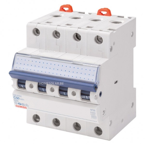 Gewiss - Disjoncteur - MT45 - 4P - courbe C - 10A - 4 modules