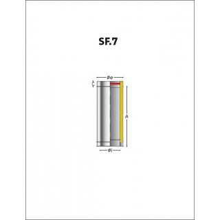 Element droit double paroi...