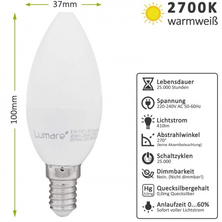 Ampoule LED E14 6W