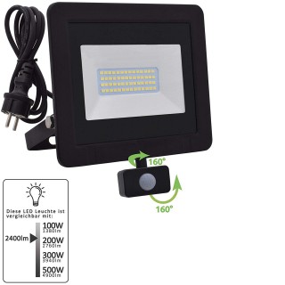 LUMARO projecteur LED 30W avec détecteur IP68 2400Lumens